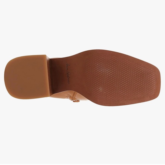 NWOB Sam Edelman Wade Stacked Heel Squared Toe Knee High Boots - Caramel Size 6 - Picture 4 of 9